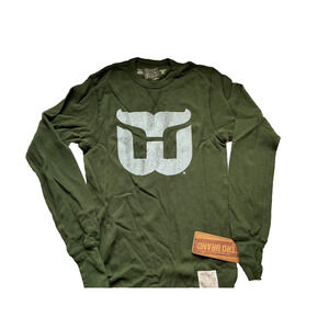 Hartford Whalers Retro Brand Green Lightweight Waffle Women's T-Shirt, S - New!